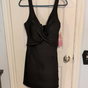 Emerald Sundae Black Mini Dress